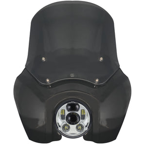 OG T-Sport Fairing kit for Harley-Davidson with OG LED Projector Headlight Daymaker conversion Chrome