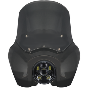 OG T-Sport Fairing kit for Harley-Davidson with OG LED Projector Headlight Daymaker conversion Black